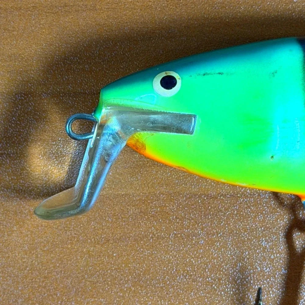 Rapala Finland Deep Runner Fat Rap Fishing Lure Firetiger Green Orange 5